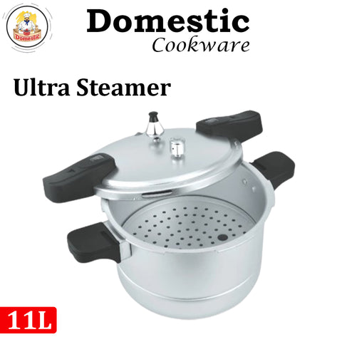 Domestic Ultra Steamer Best Quality Pressure Cooker with Steamer- (7,9,11 Litre)