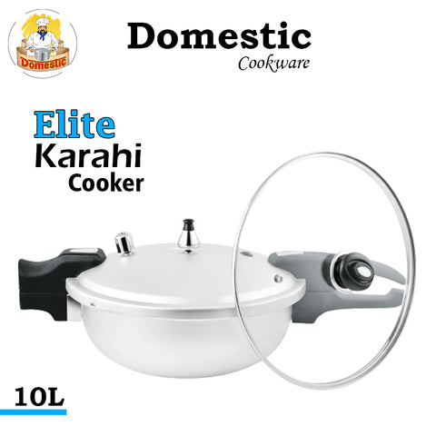 Domestic Elite Karahi Pressure Cooker- (8,10,12 Liter)